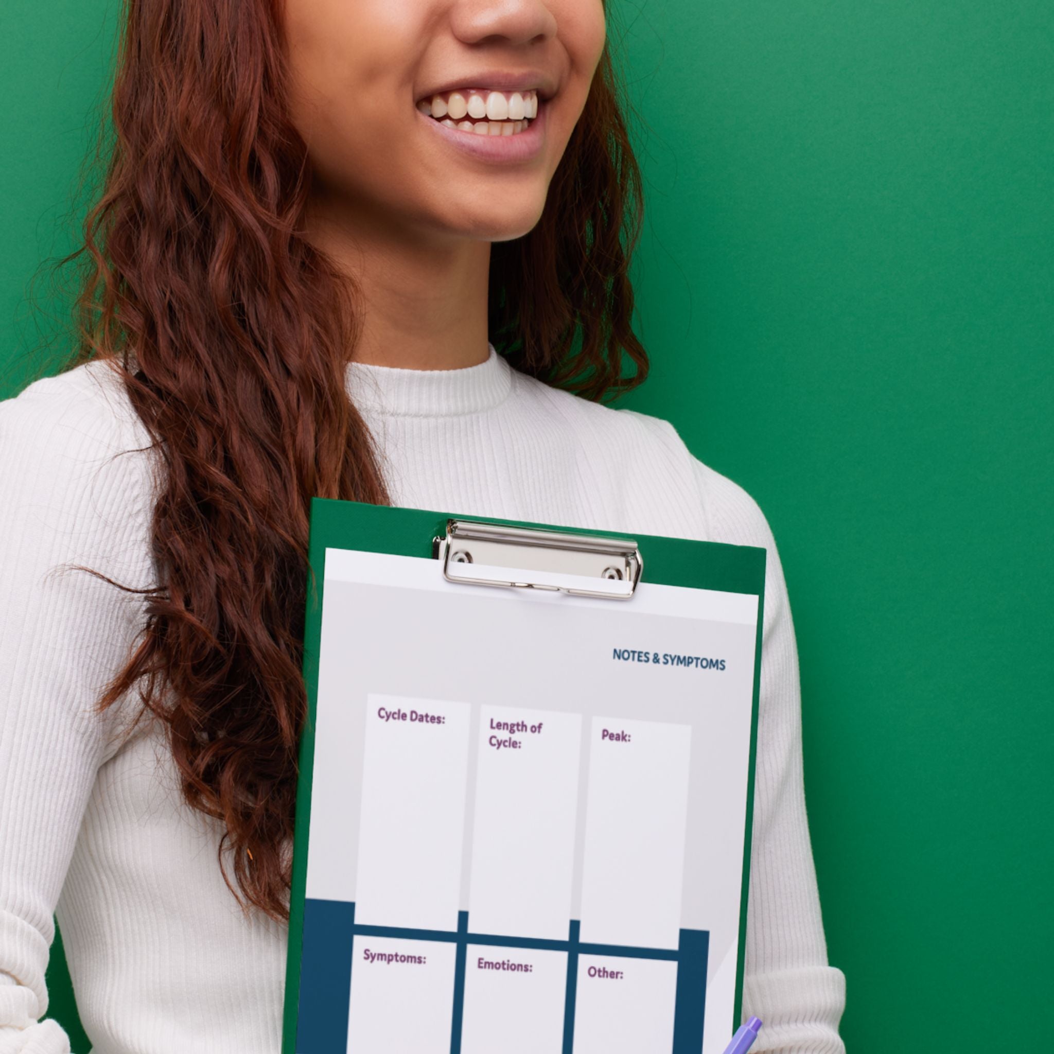Track ovulation symptoms and take notes about your cycle with PherDal&